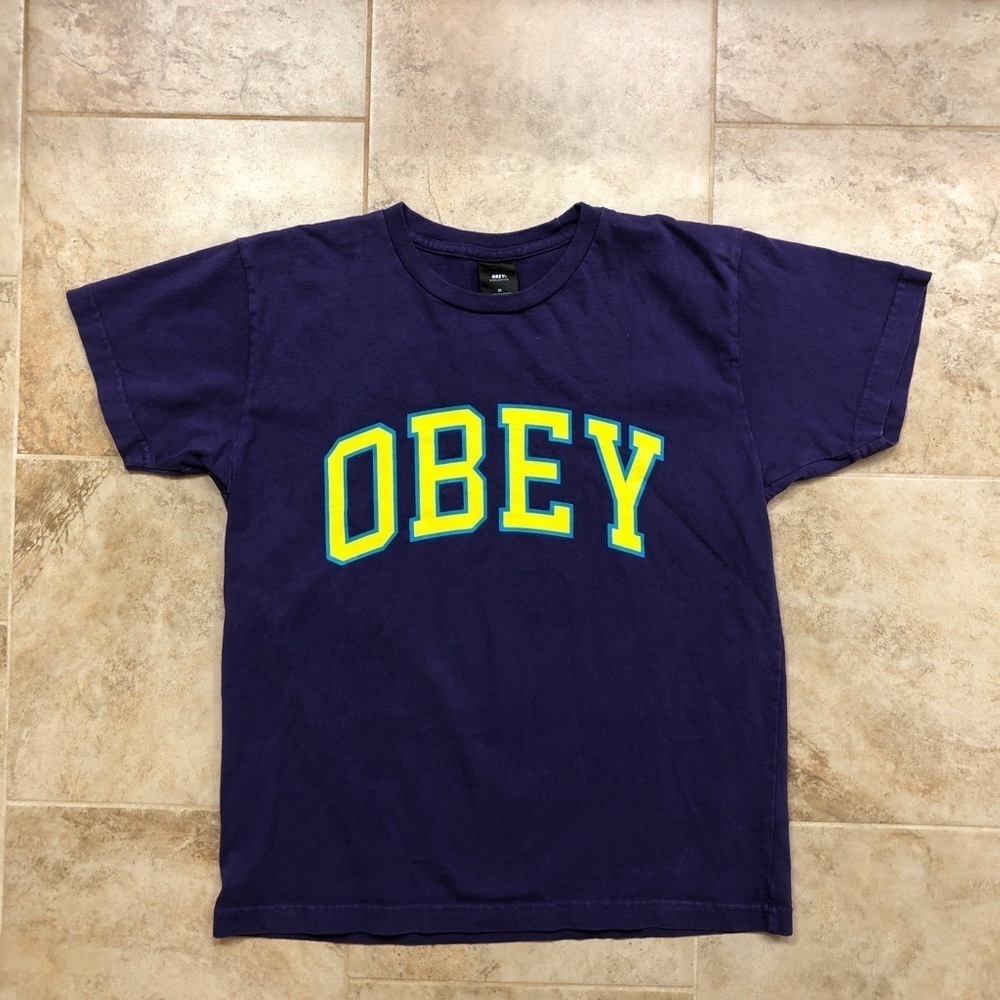 Obey Men's Purple T-Shirt
